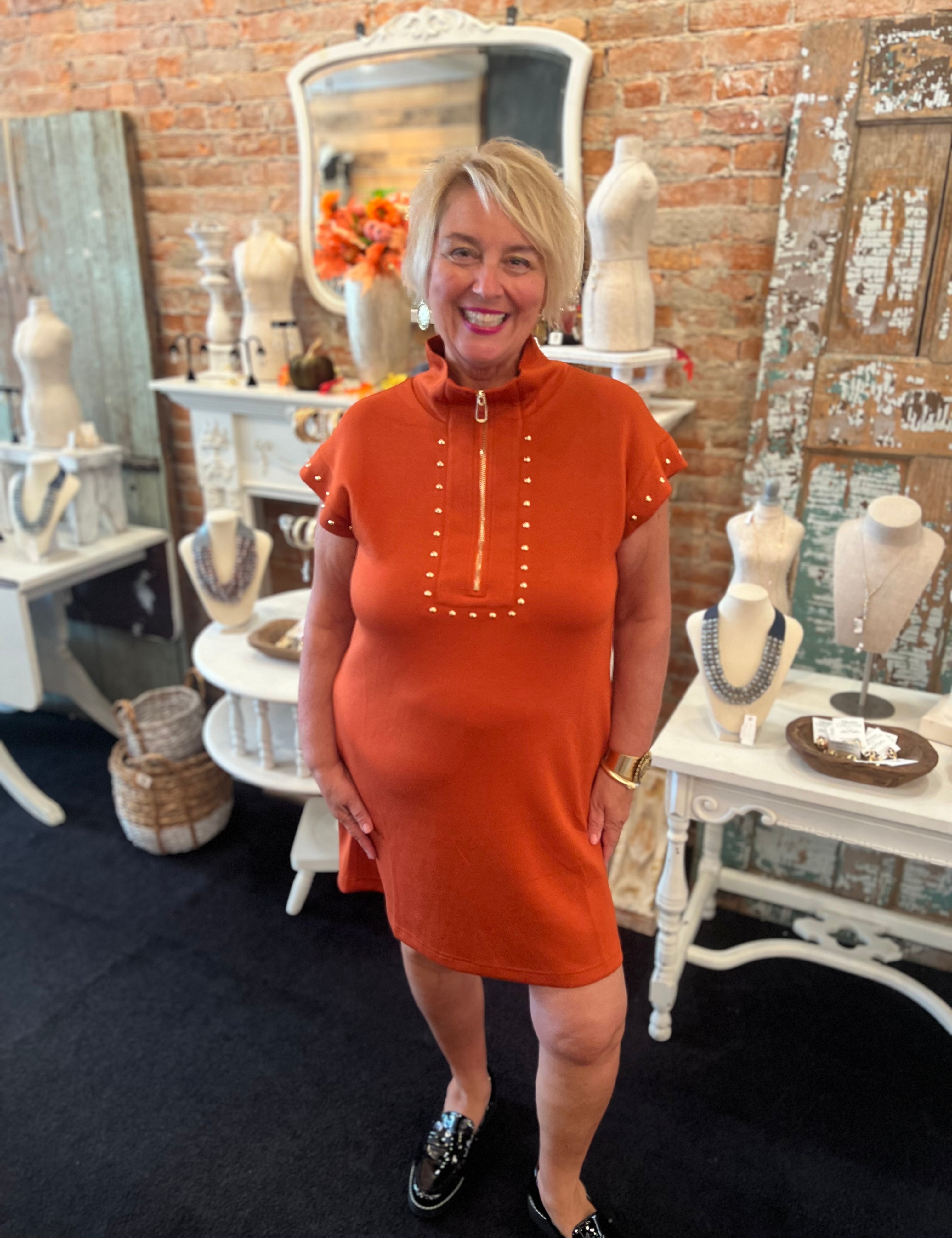 Life Goes On Grommet Dress