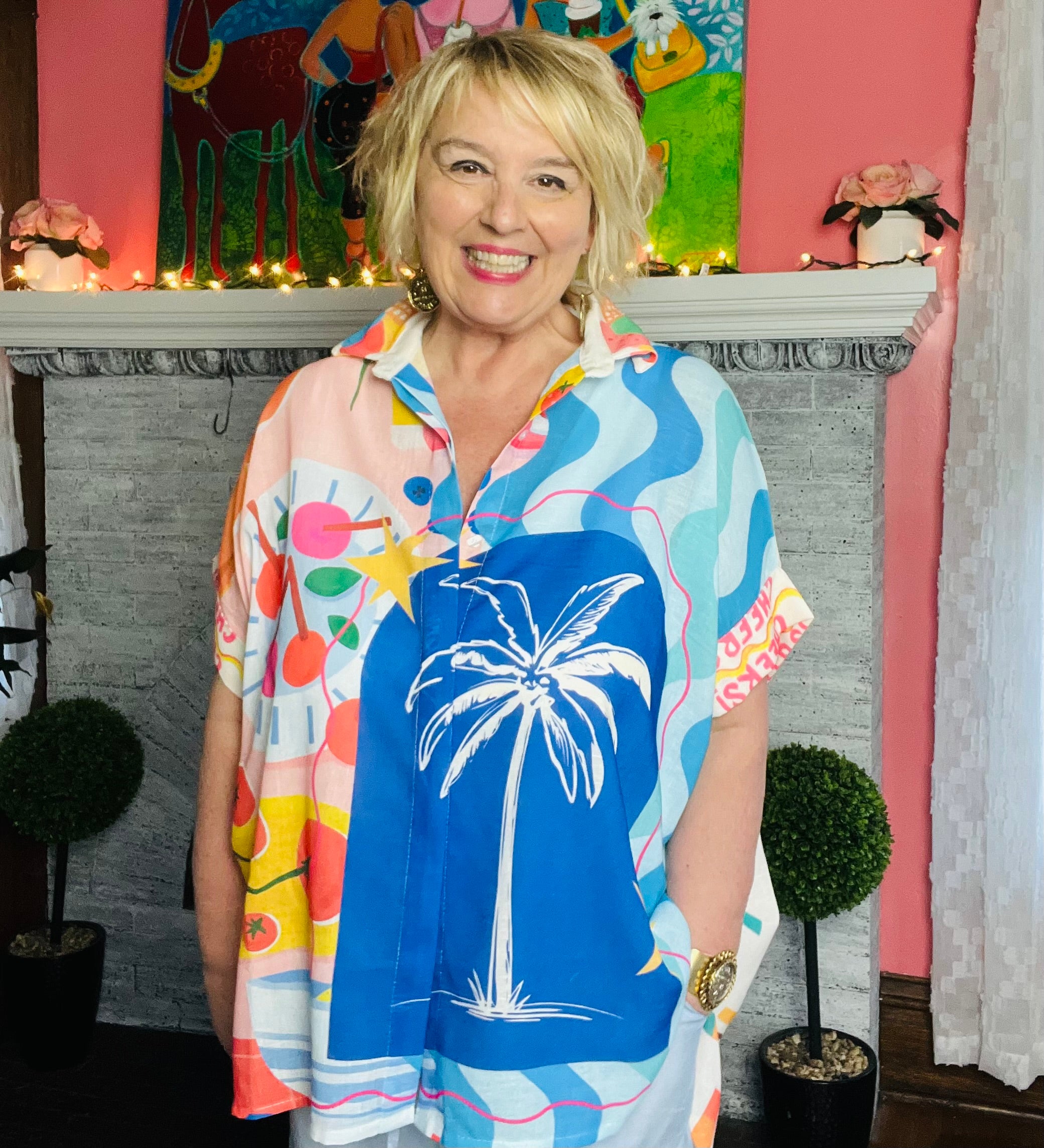 All Inclusive Resort Italian Button Down