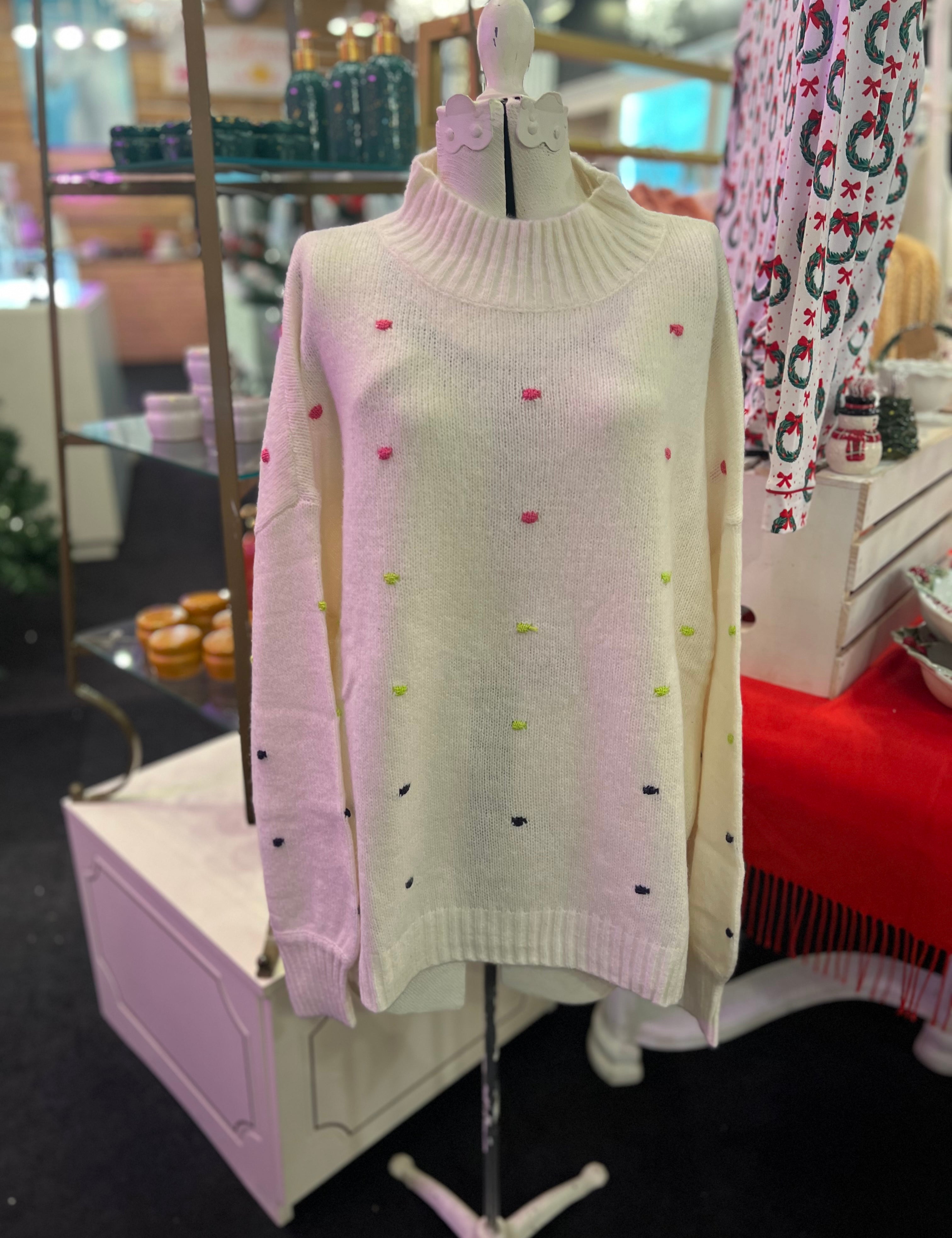 Novie Pom-Pom Sweater