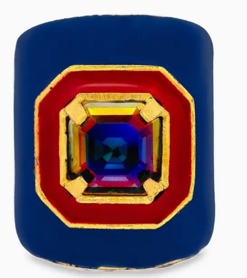 Tova Mega Dakota Rings in Montana Lemon