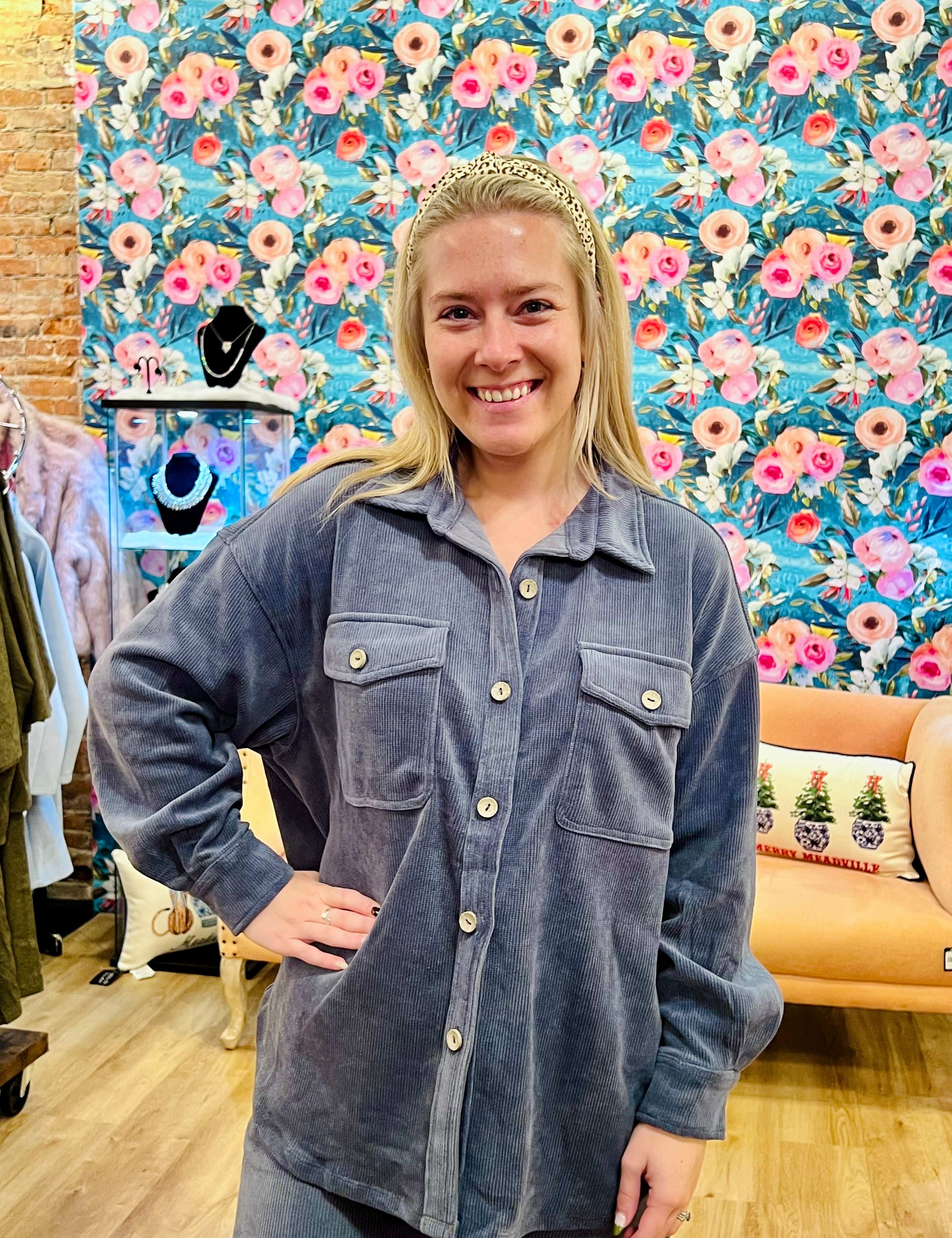 Coco Comfort Corduroy Shacket