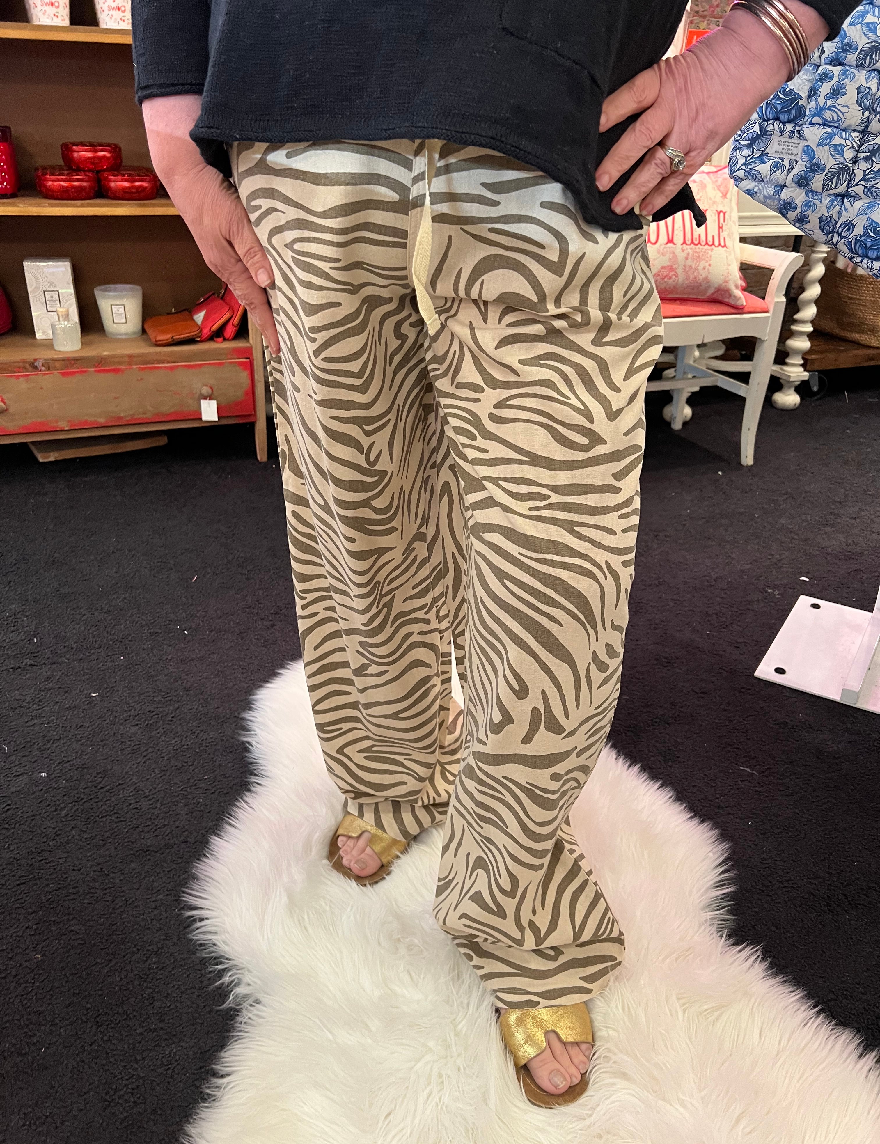 Wild Summer Zebra Pants