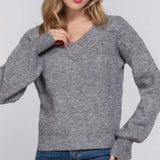 Basic Double V-Neck Sweater