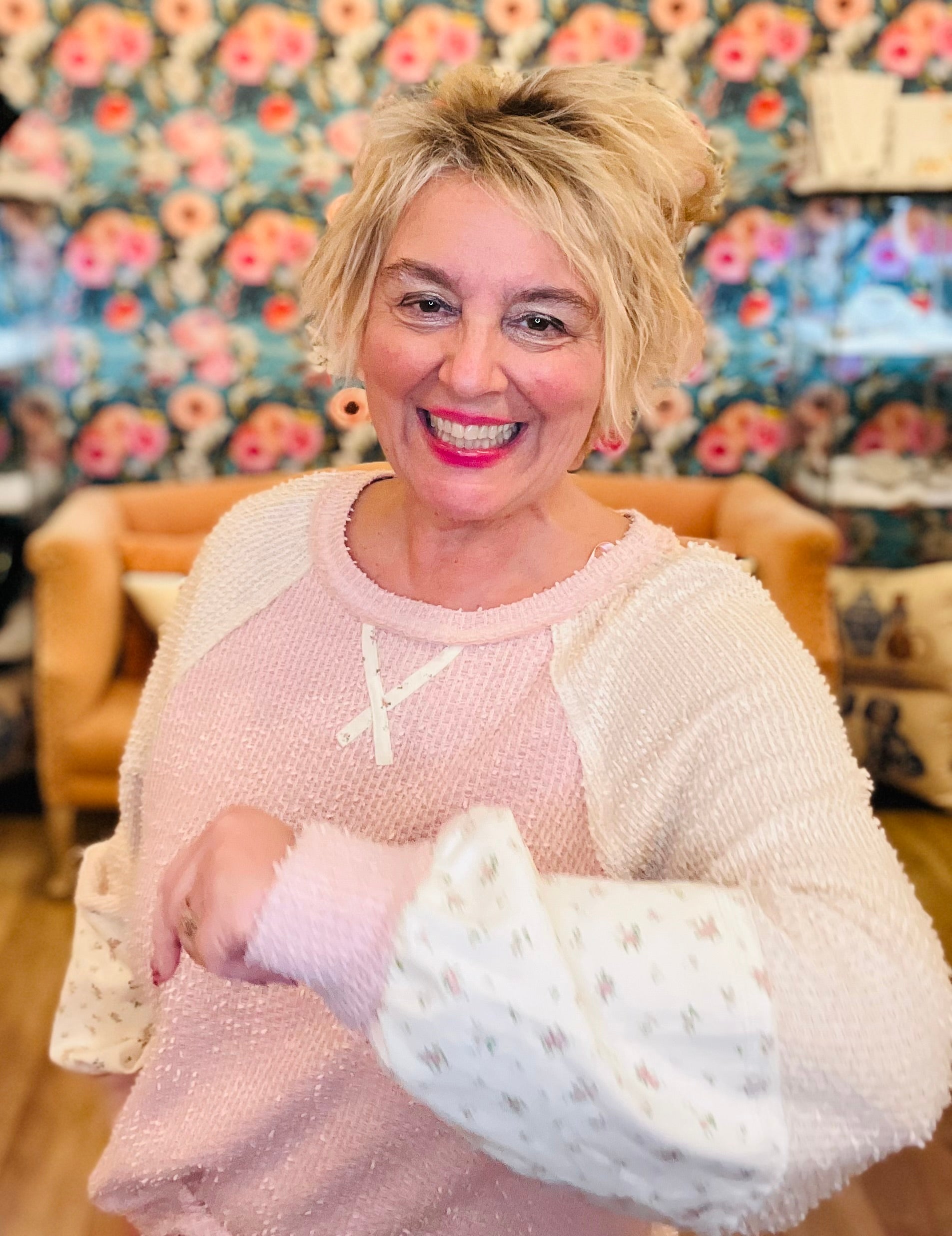 Baby Petals Colorblock Top