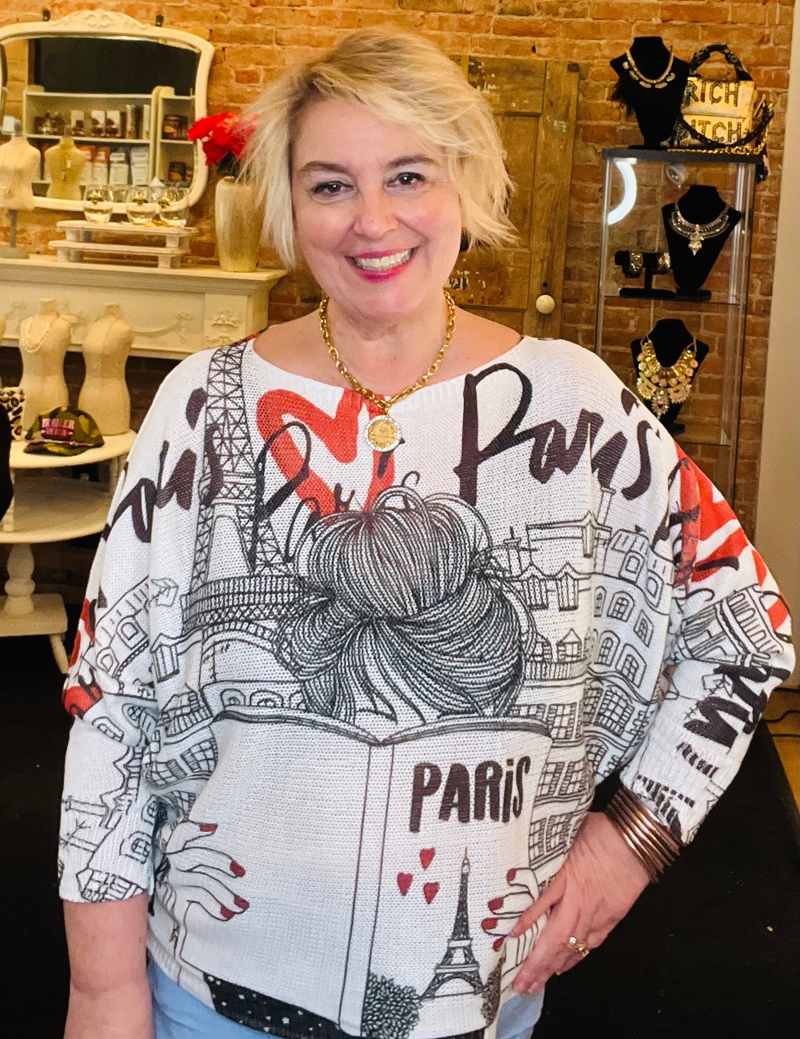 Paris Is Calling Sweater