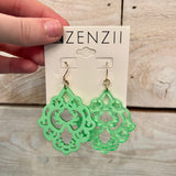 Just Scroll With It Resin Earrings