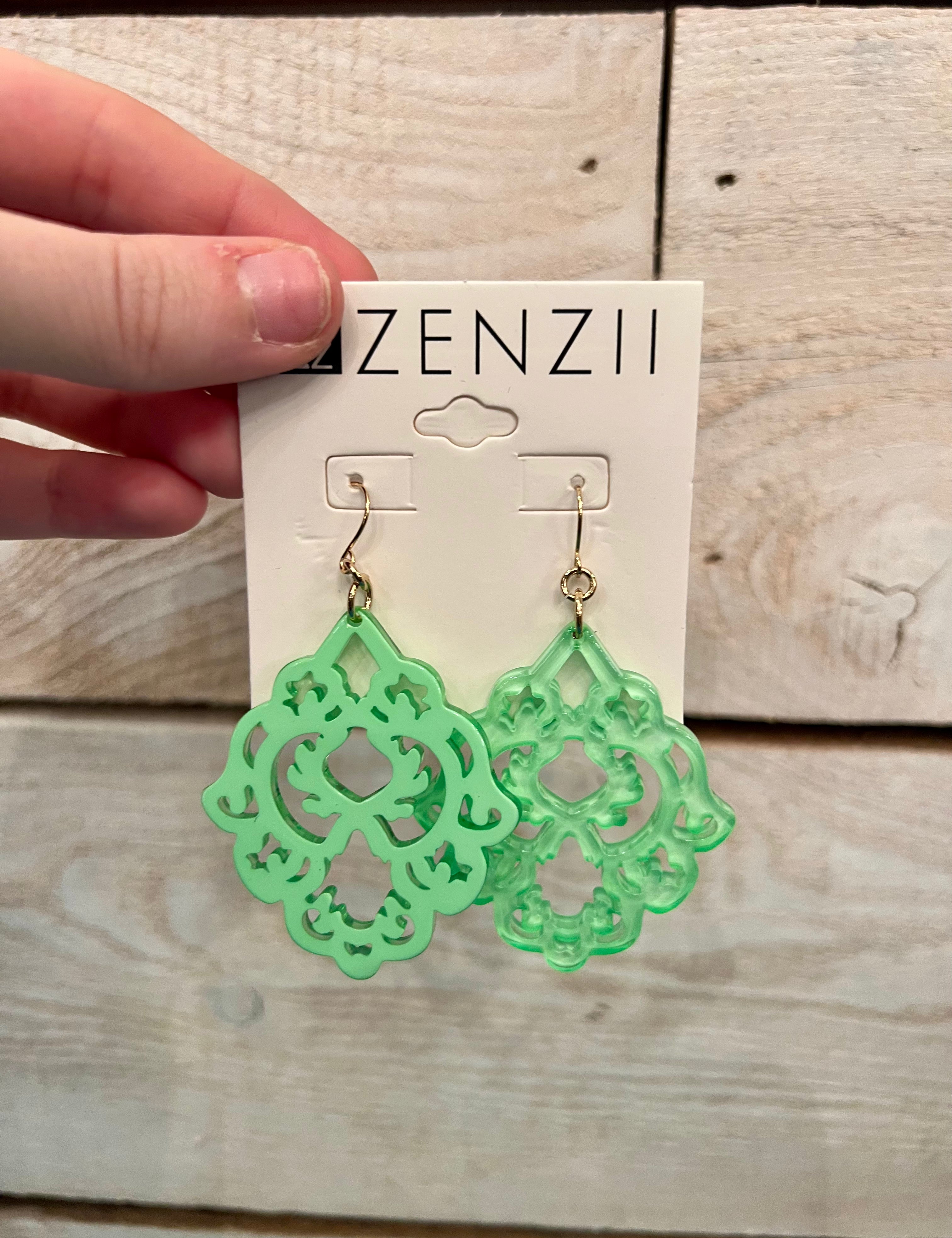 Just Scroll With It Resin Earrings