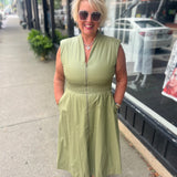 Sandra Dee Faux Leather Dress