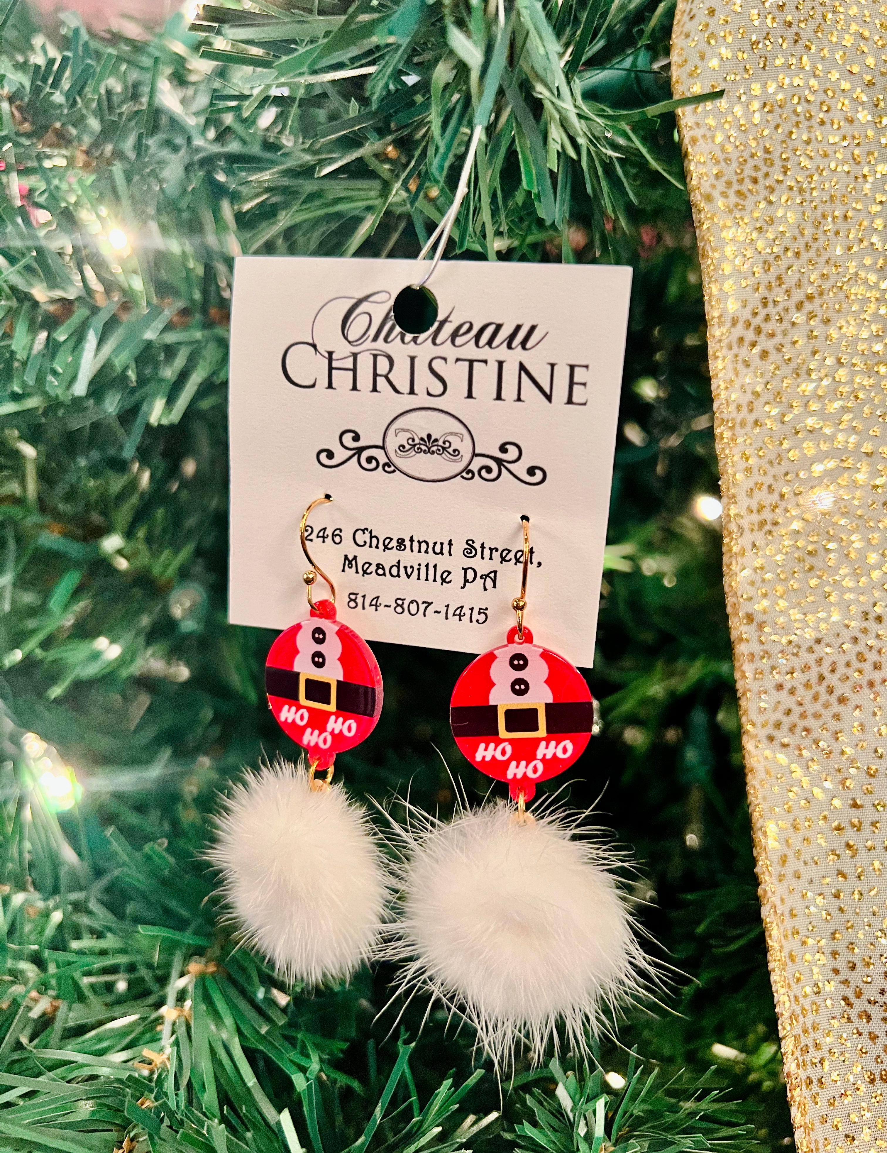*Christmas Fun Puffball Earring