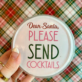Send Cocktails Reversible Paper Coasters