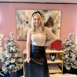 Midnight Kiss Pleather Skirt