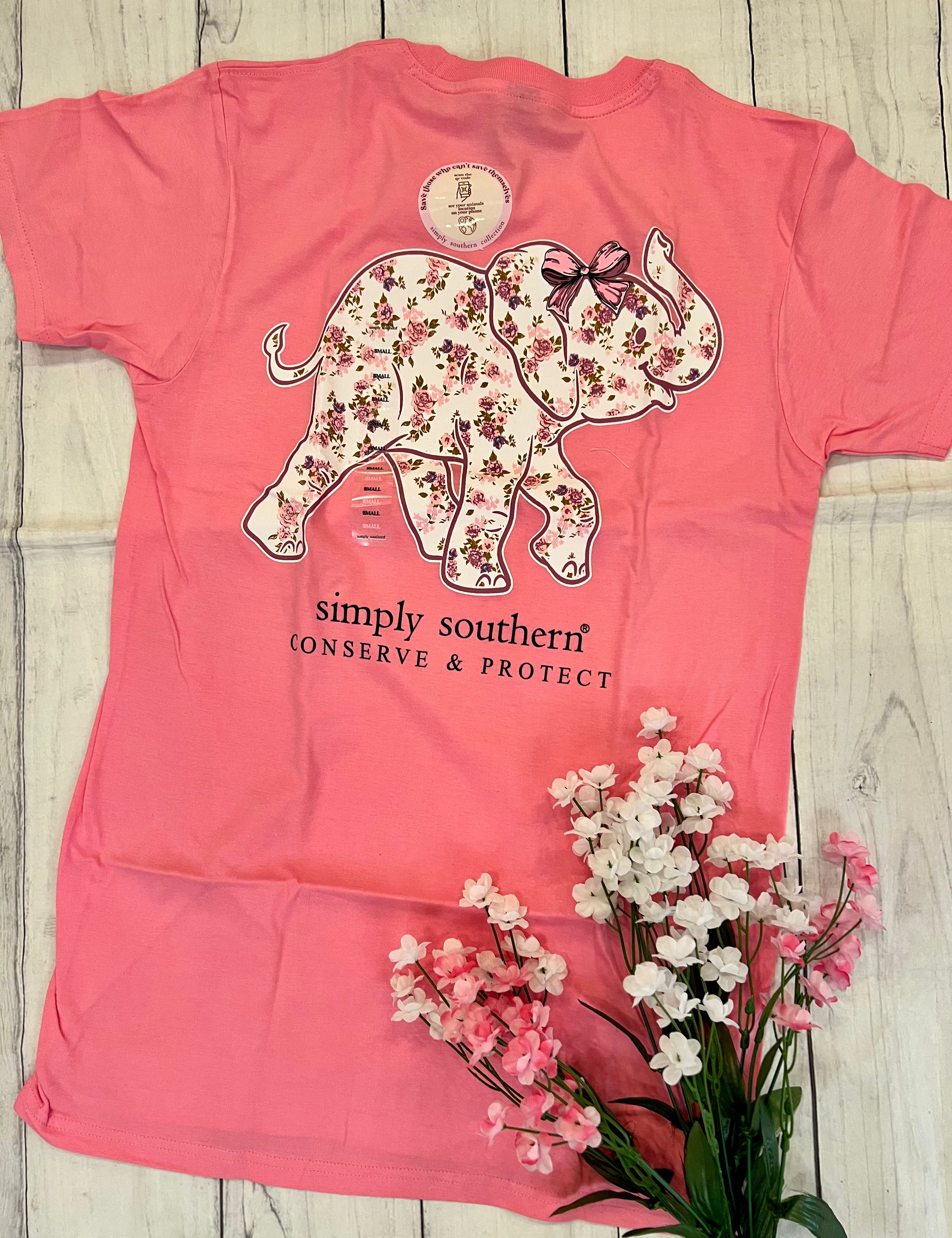 Simply Southern - Bow Elephant Tracker Tee