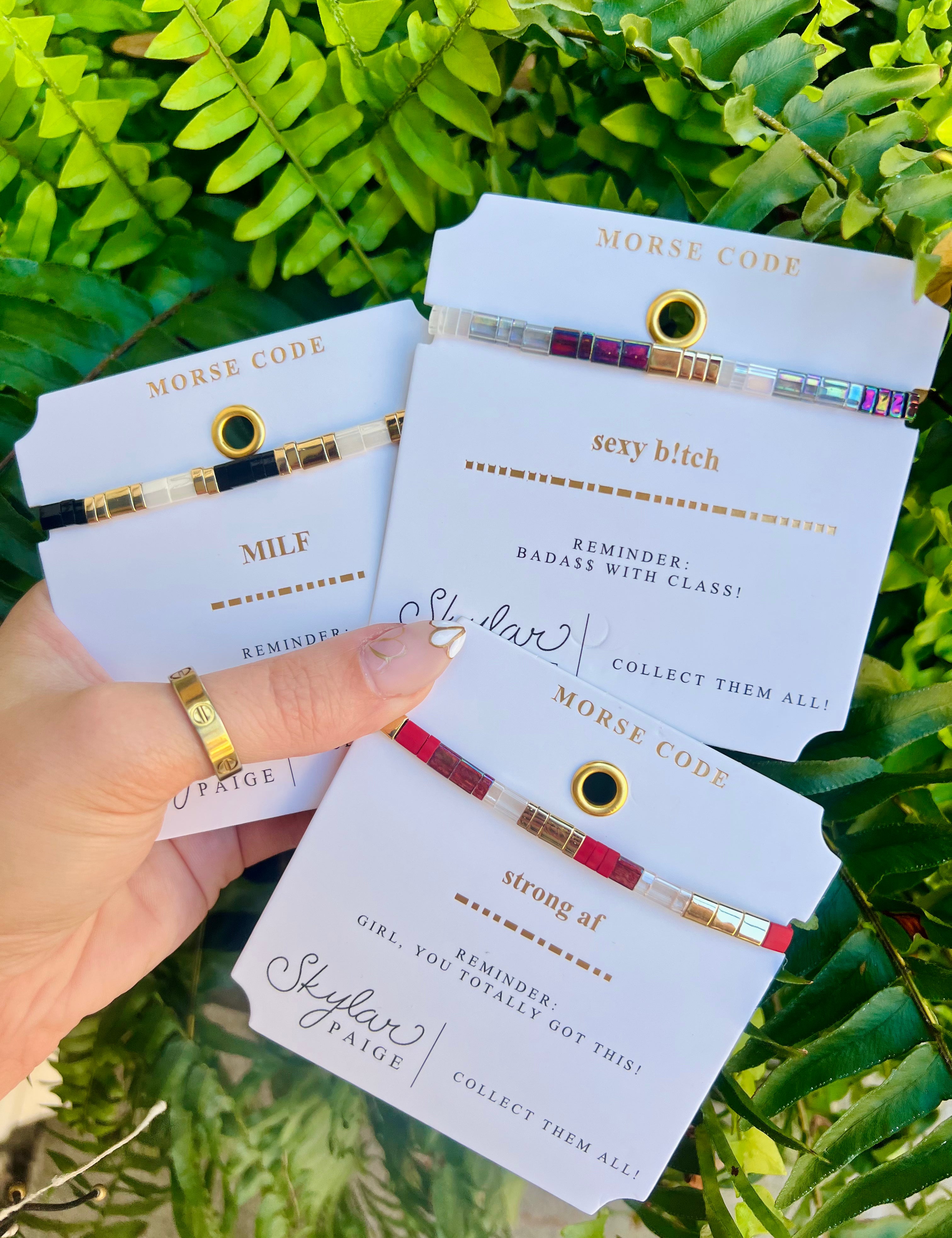 Skylar Paige - Morse Code Bracelets