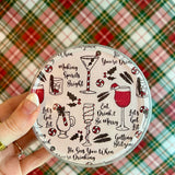 Be Merry Reversible Paper Coasters