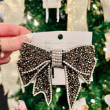 Rhinestone Party Bow Barette