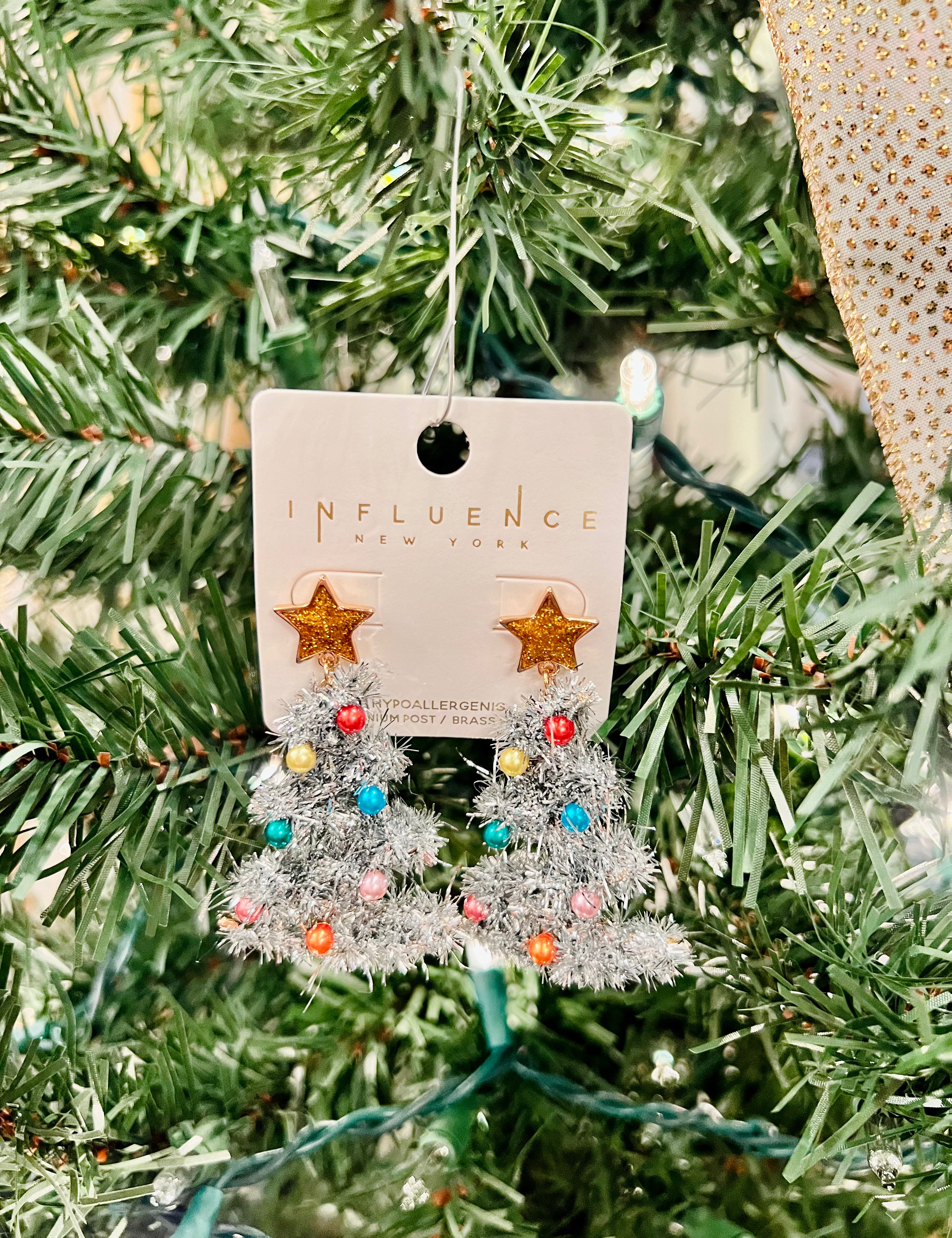 Tinsel Tree Earrings
