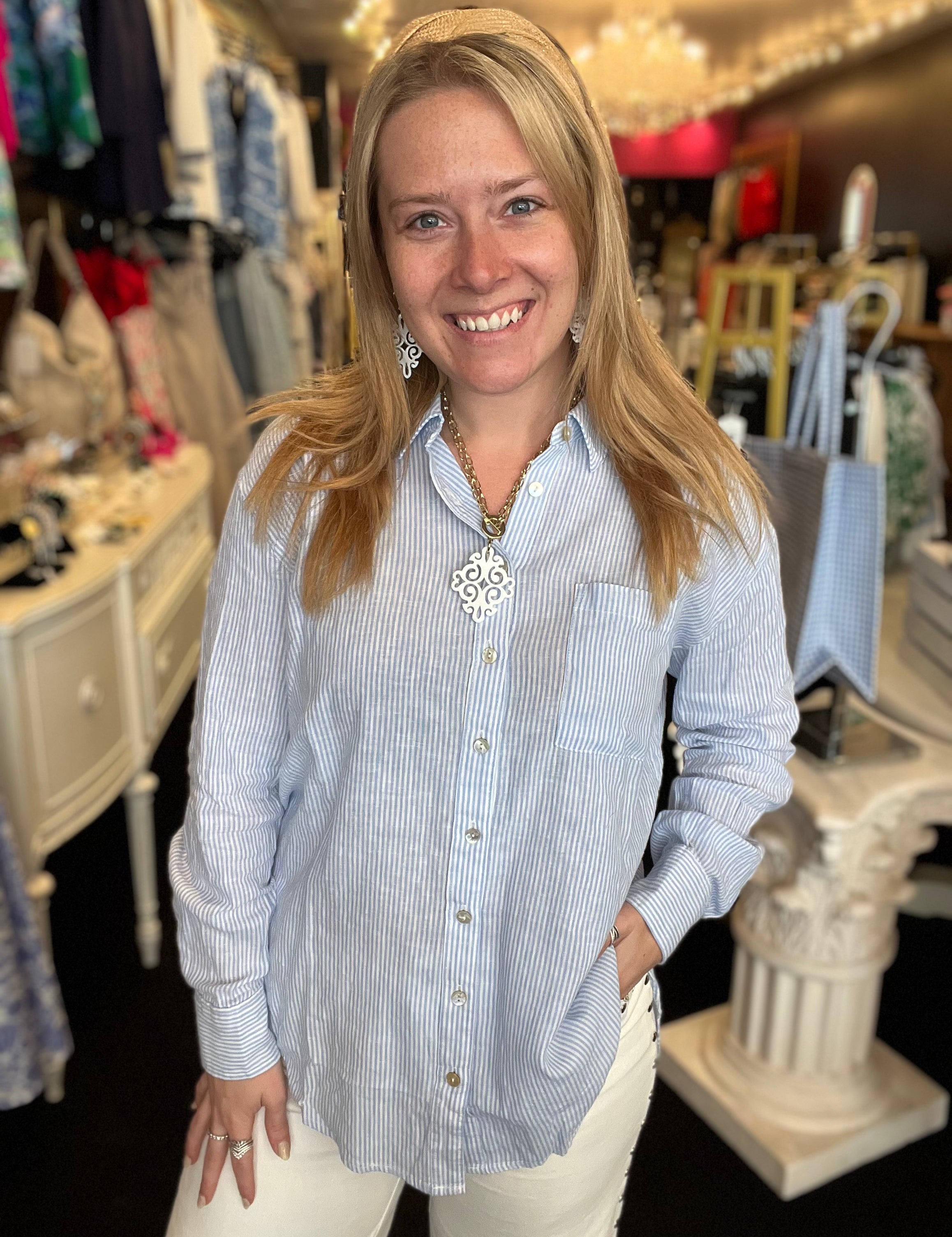 Martha's Vineyard Button Down Top