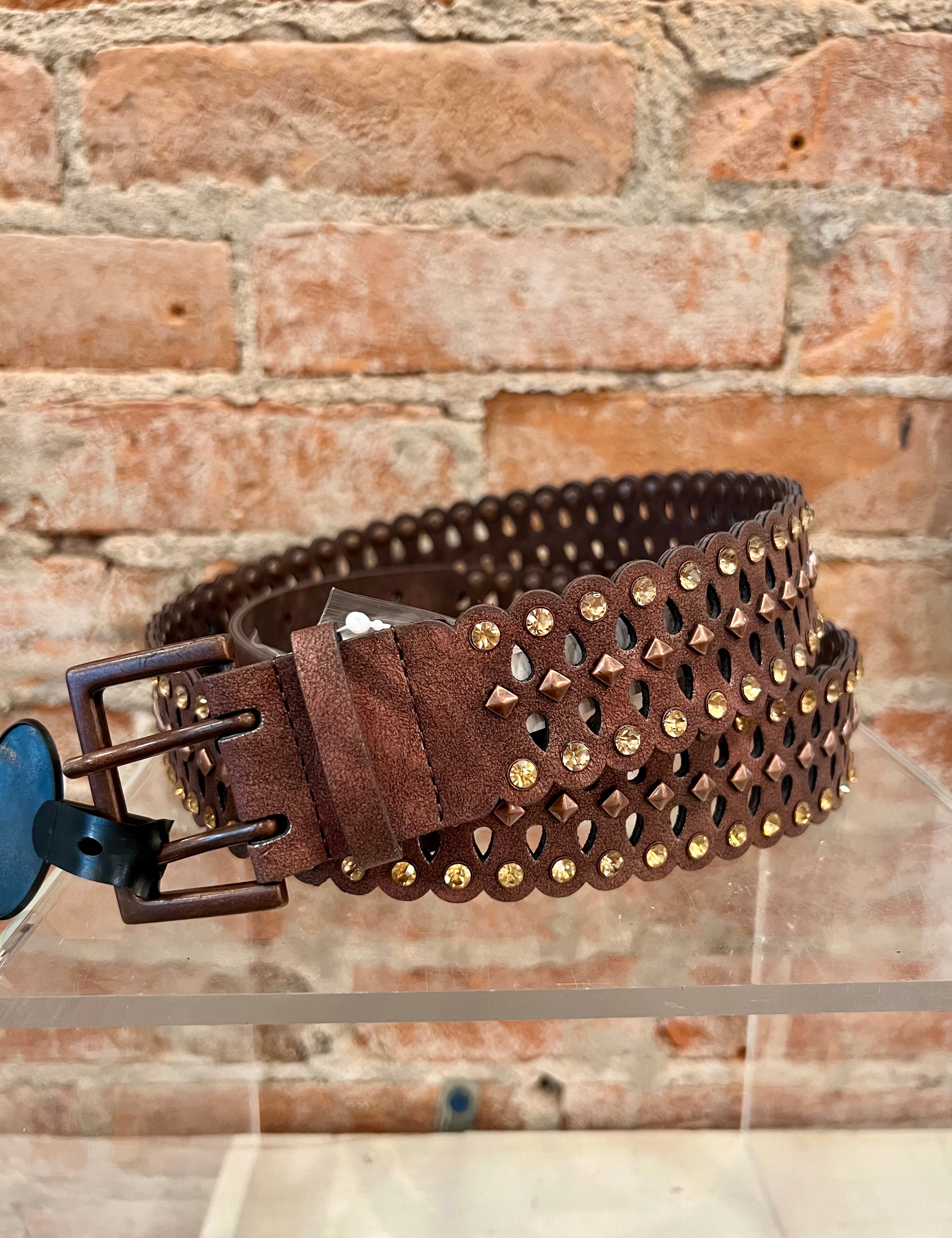 Cassidy Laser Cut Leather Belt