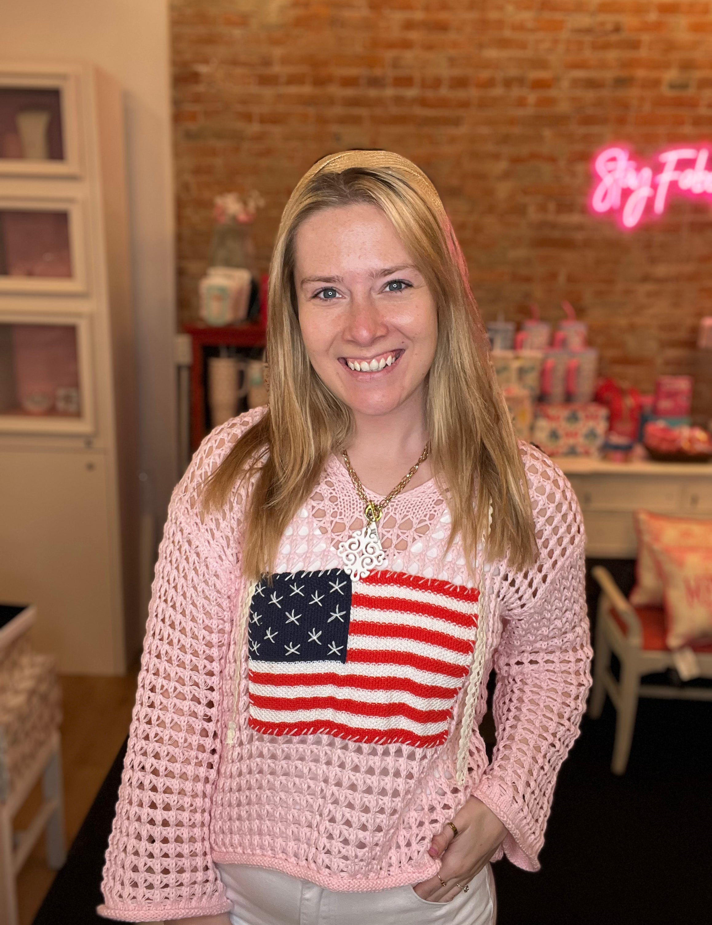 Patriotic Girl Sweater Hoodie
