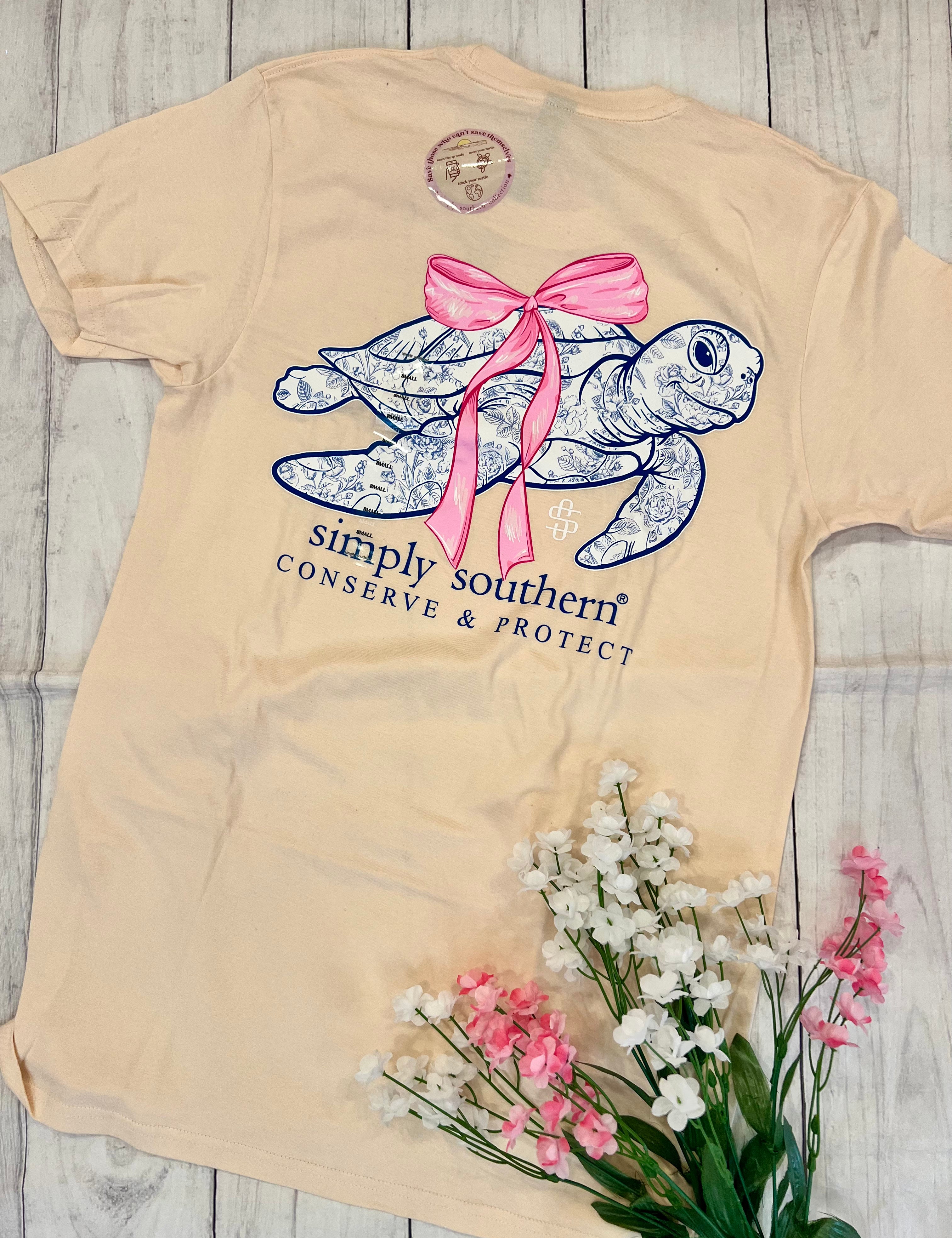 Simply Southern - Bow Turtle Tracker Tee