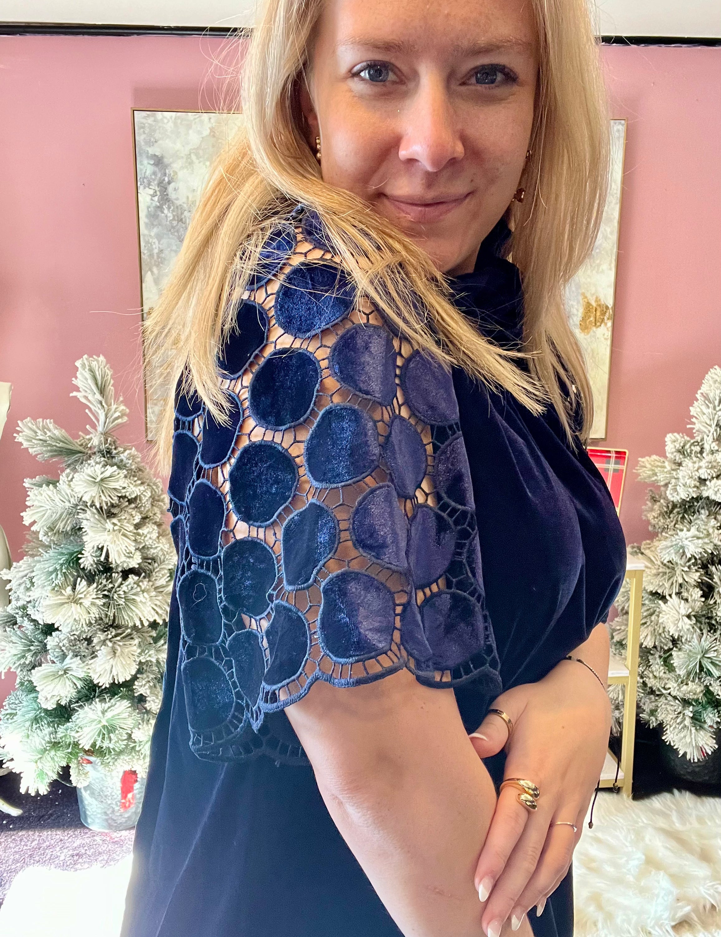 Starry Nights Velvet Dress