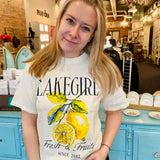 Lakegirl - Lemons Ringspun Short Sleeve Tee
