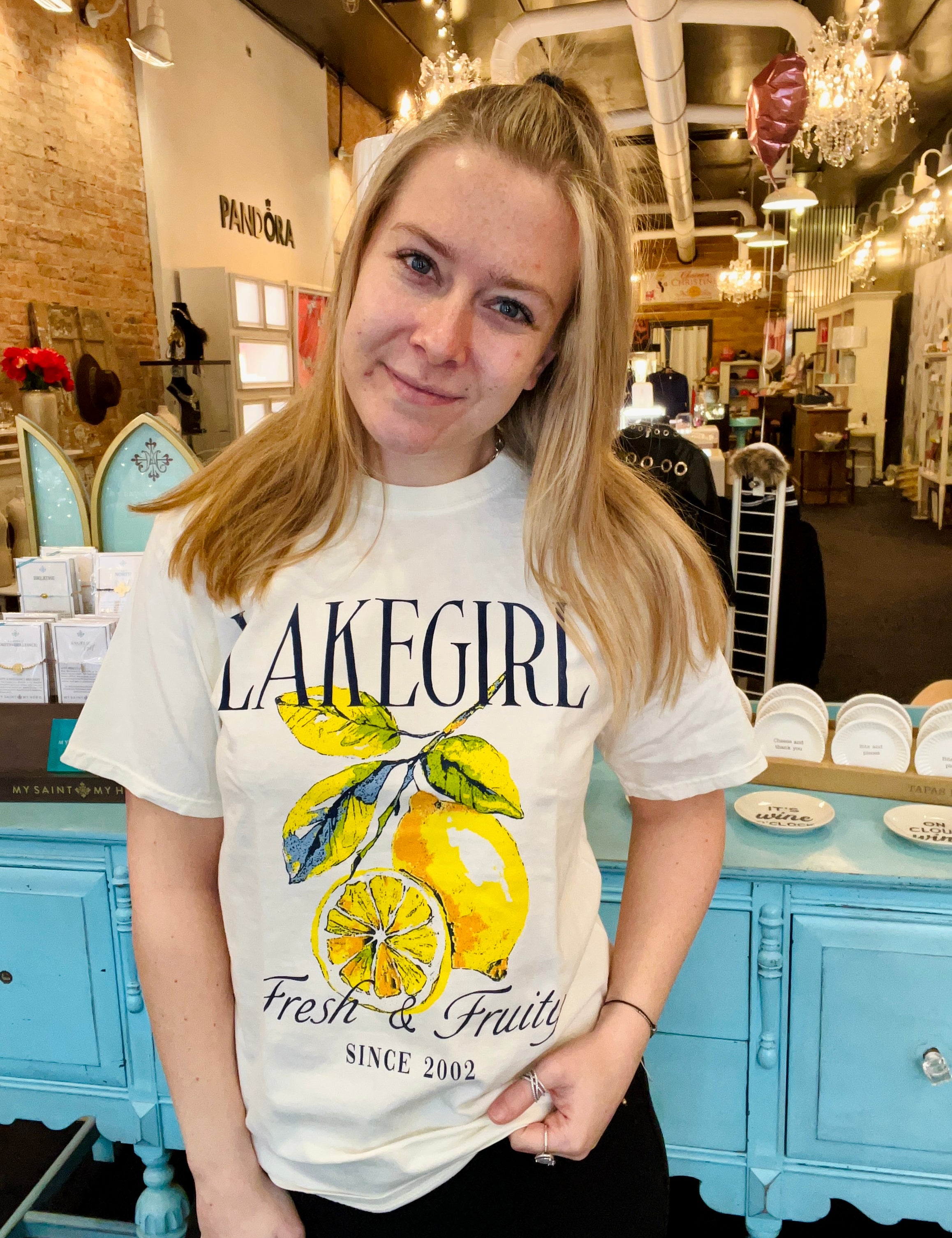 Lakegirl - Lemons Ringspun Short Sleeve Tee