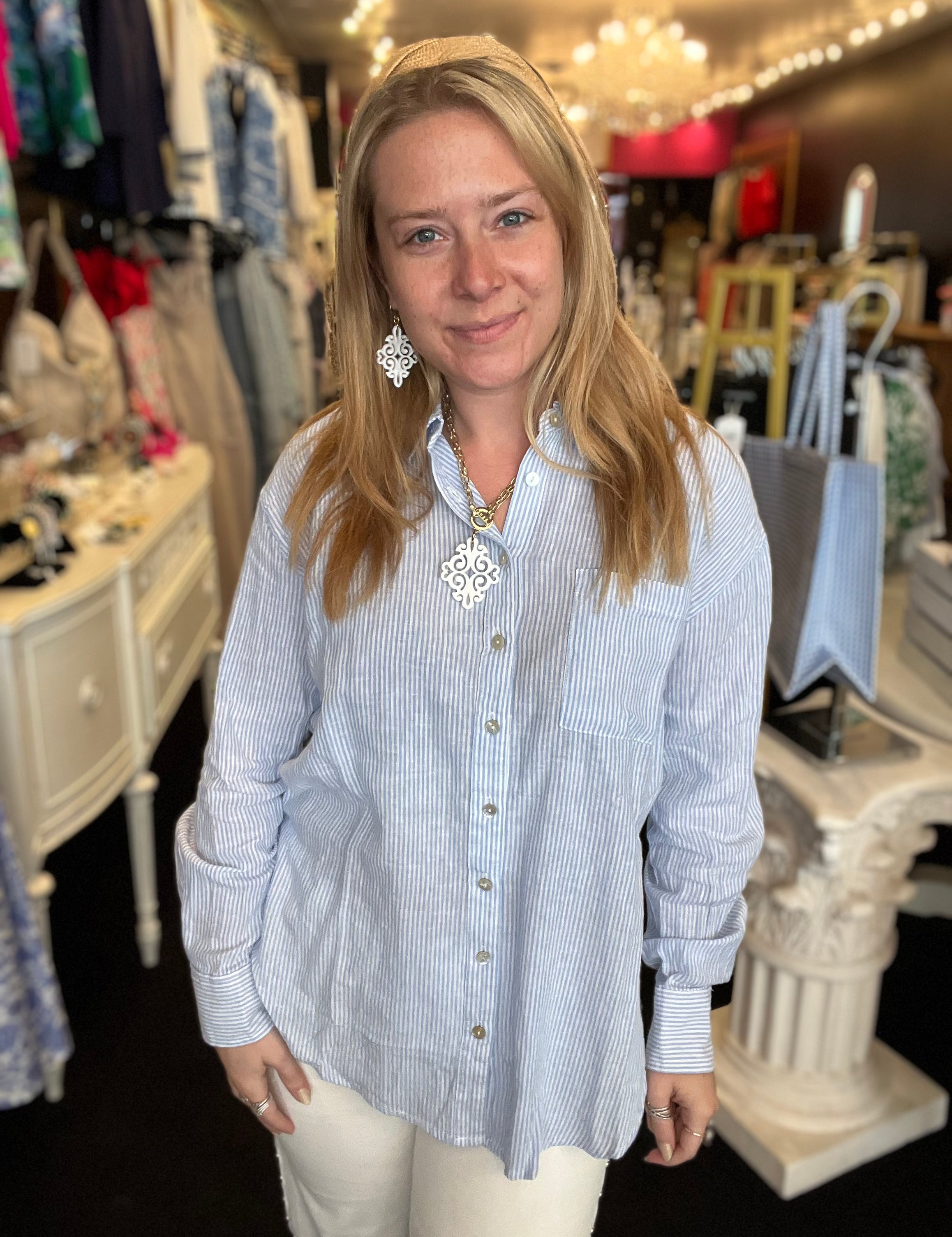 Martha's Vineyard Button Down Top