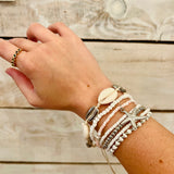 Puka Shell & Stretch Bracelet Set
