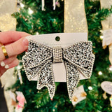 Rhinestone Party Bow Barette
