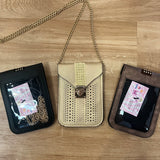 Edgy Studded Phone Crossbody