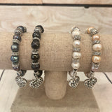 Fresh Water Pearl Heart Bracelet