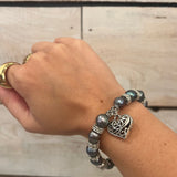 Fresh Water Pearl Heart Bracelet