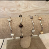 Wavy Fresh Water Pearl Bracelet