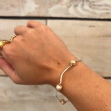 Wavy Fresh Water Pearl Bracelet