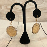 Gold Coin Earrings