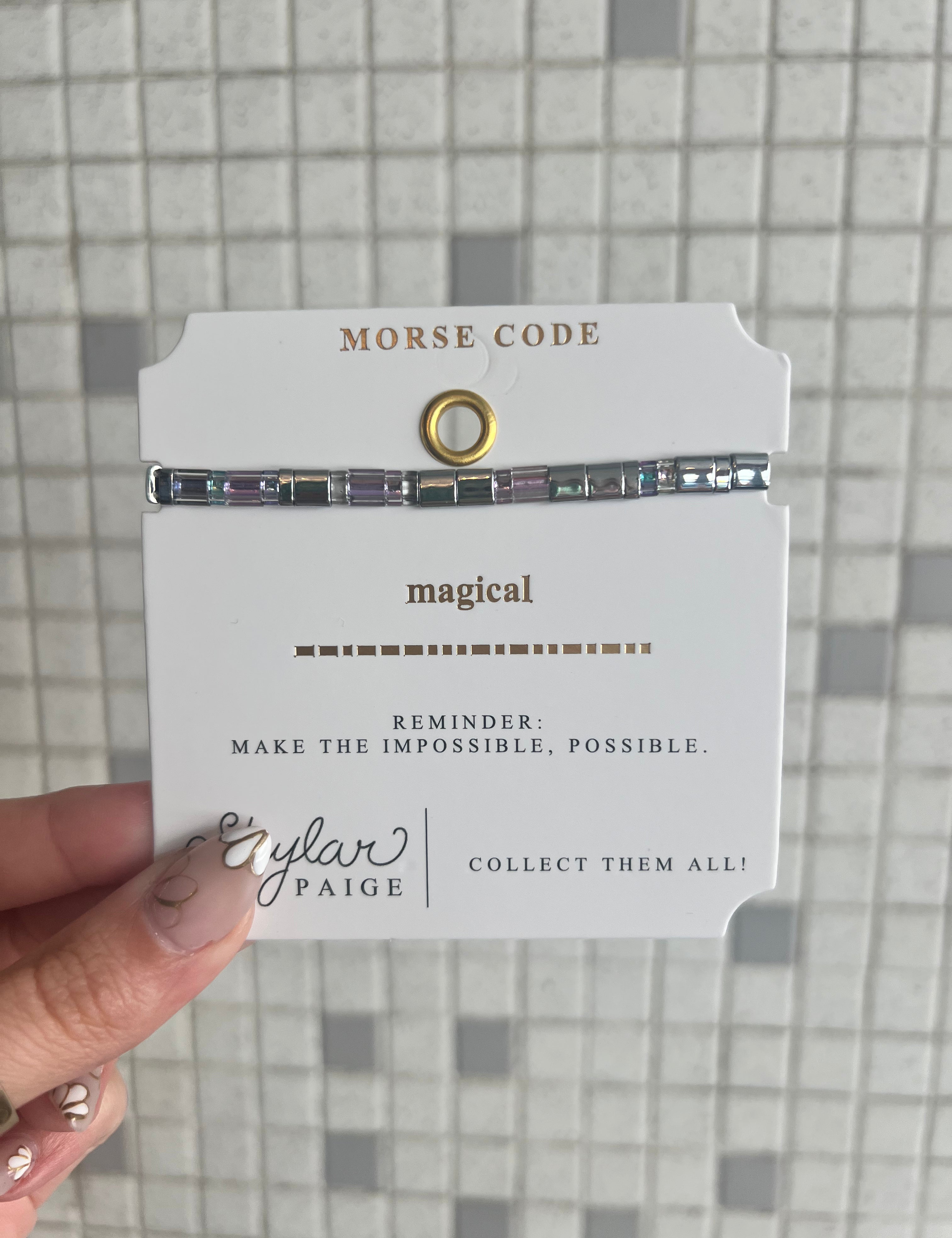 Skylar Paige - Morse Code Bracelets