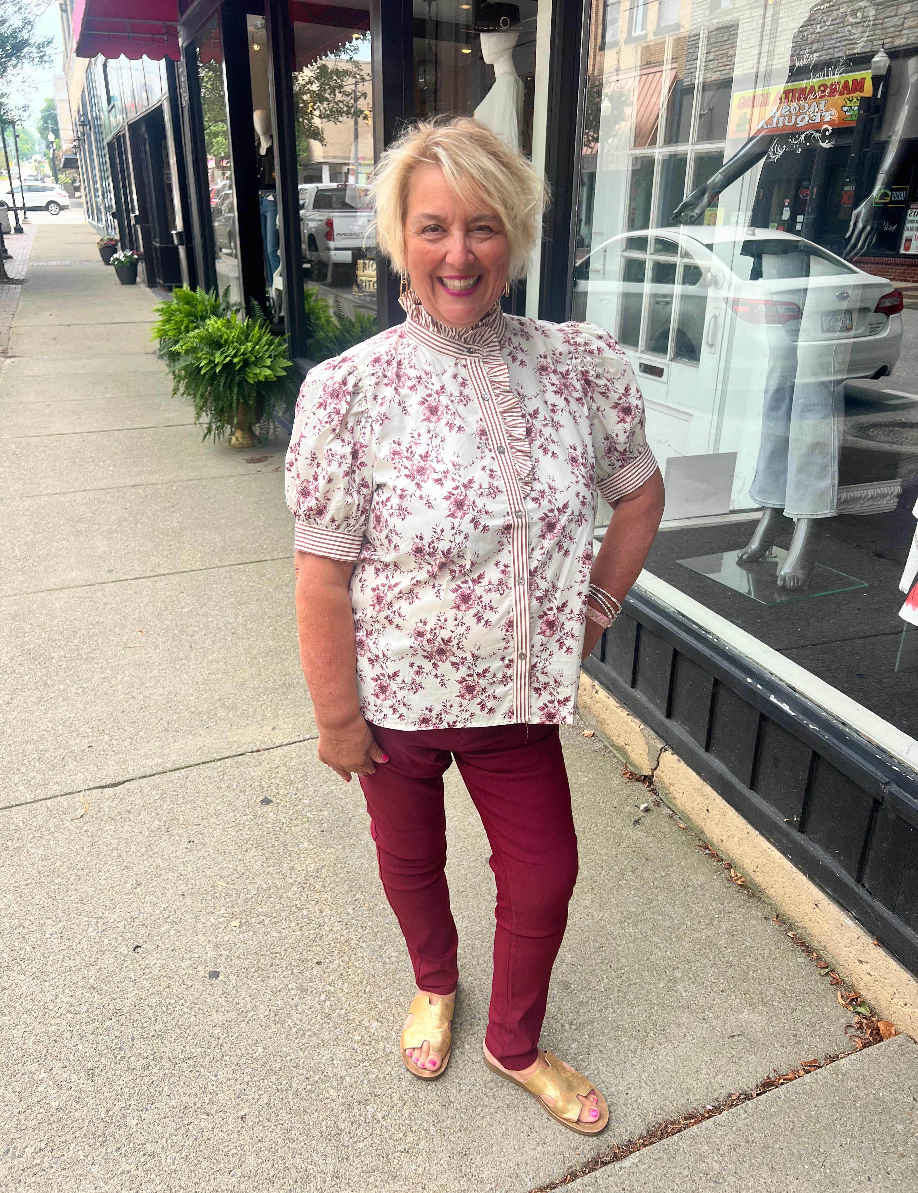Sweet Magnolia Ruffle Top