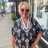 Fall Botanicals Contrast Top