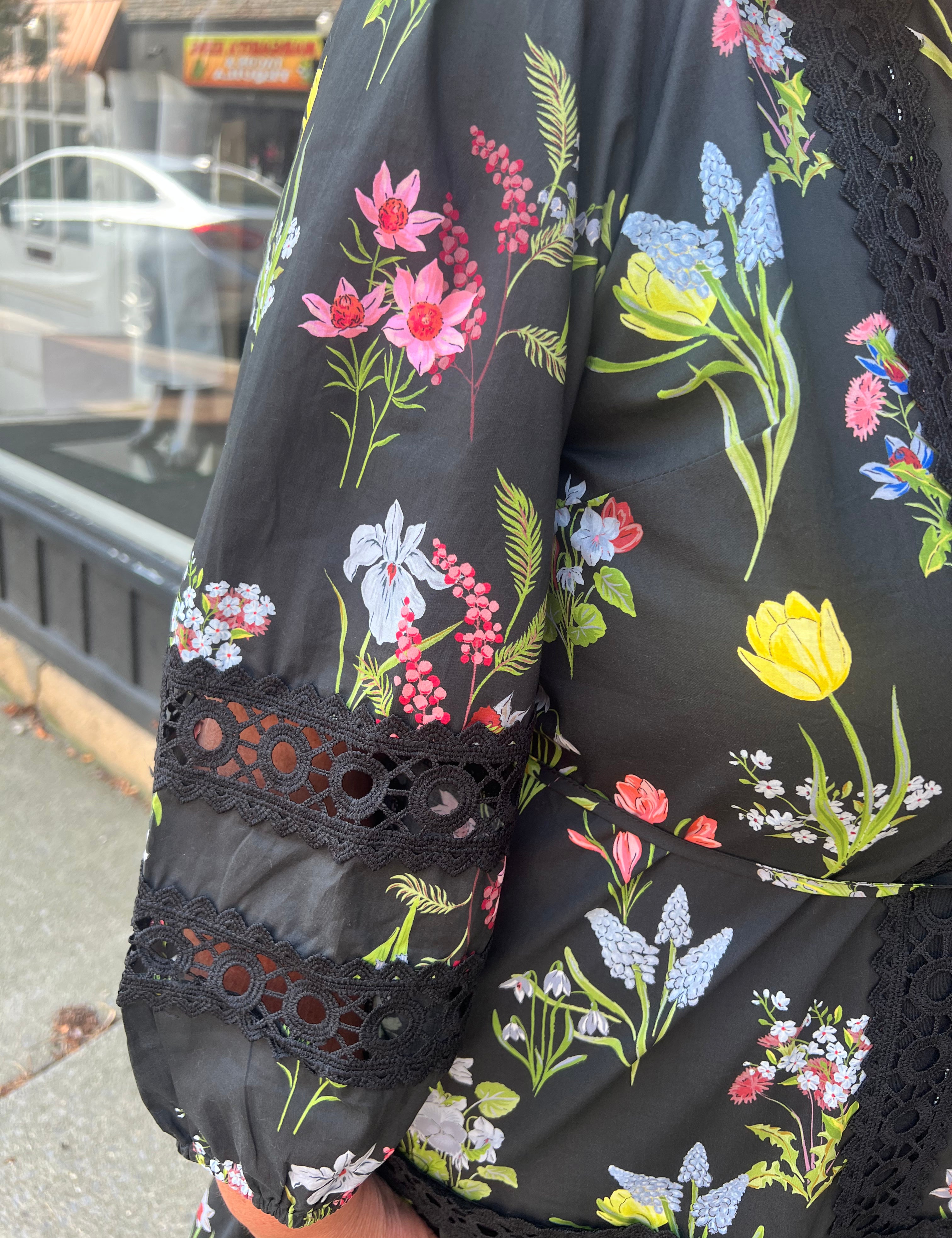 Wildflower ricrac dress details