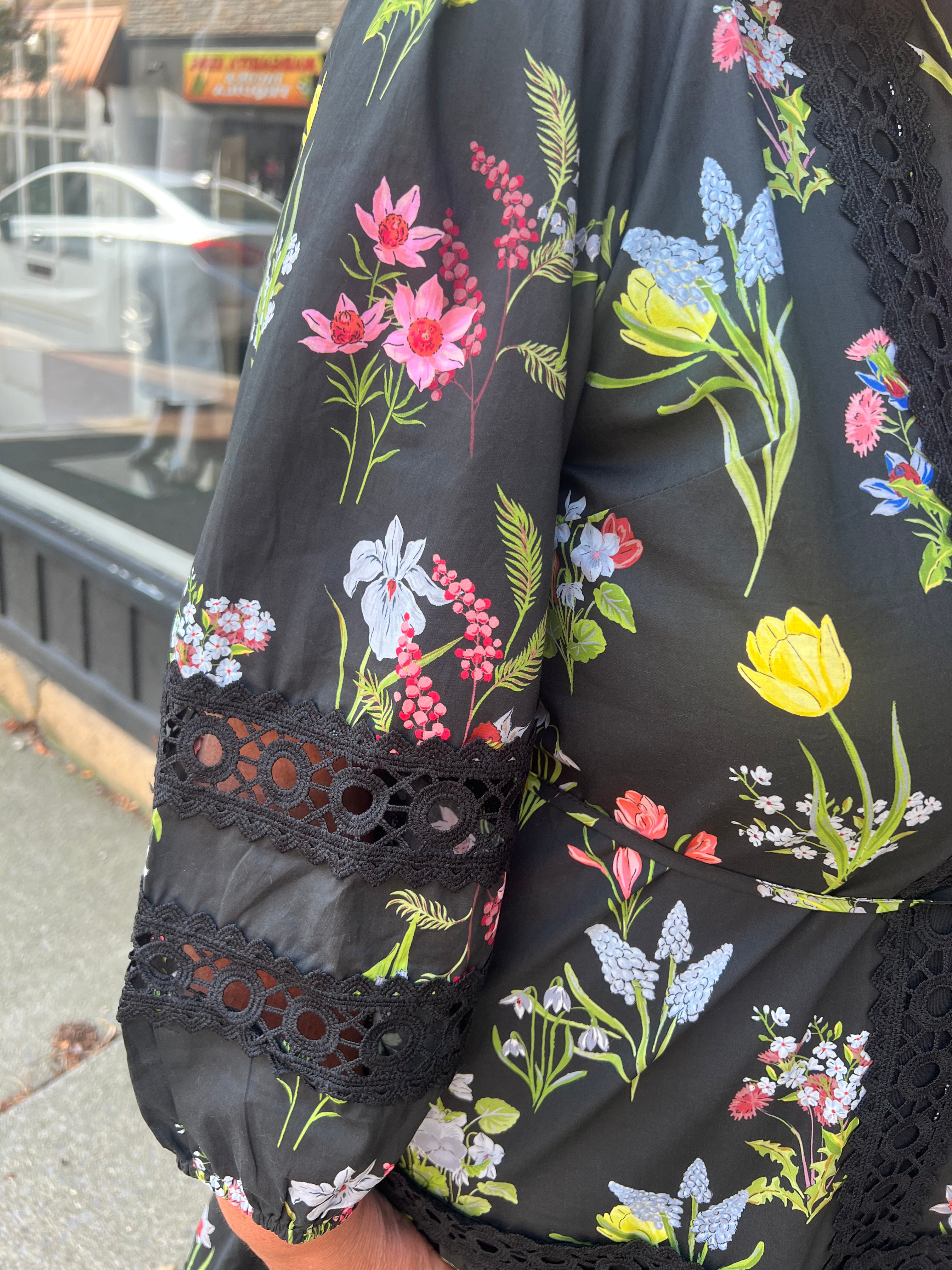 Wildflower ricrac dress details