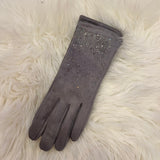 Quiet Luxe Rhinestone Gloves