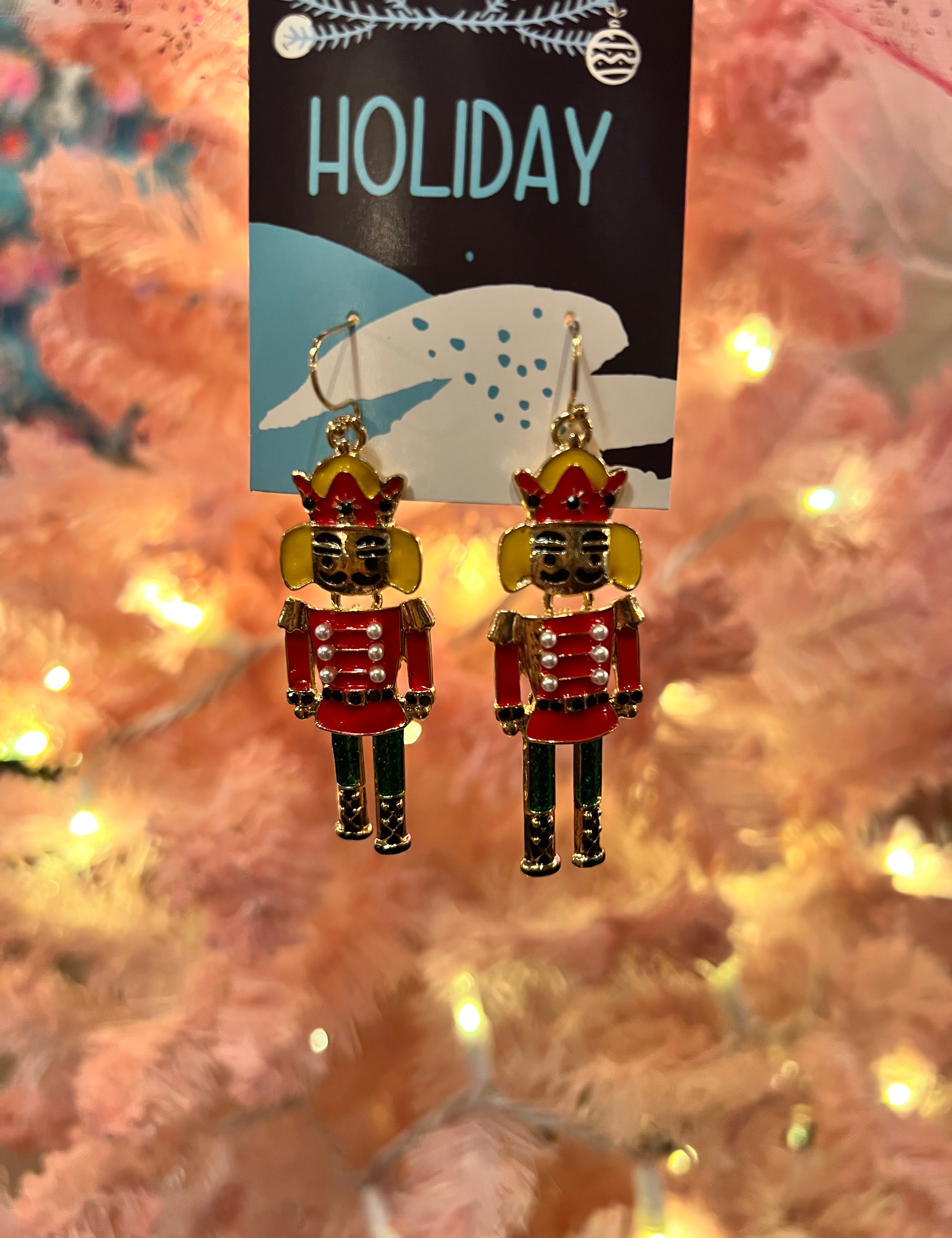 Nutcracker Dance Enamel Earrings
