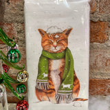 Christmas Cats Flour Sack Towel
