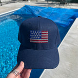 *Rhinestone Flag Hat