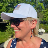 *Rhinestone Flag Hat