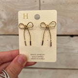 Shoelace Bow Earring