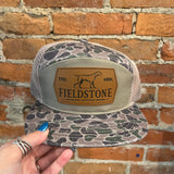 Fieldstone - Backwoods Camo Leather Patch Hat