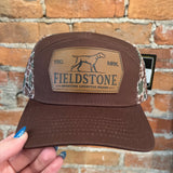 Fieldstone - Brown & Camo 7 Panel Mesh Hat