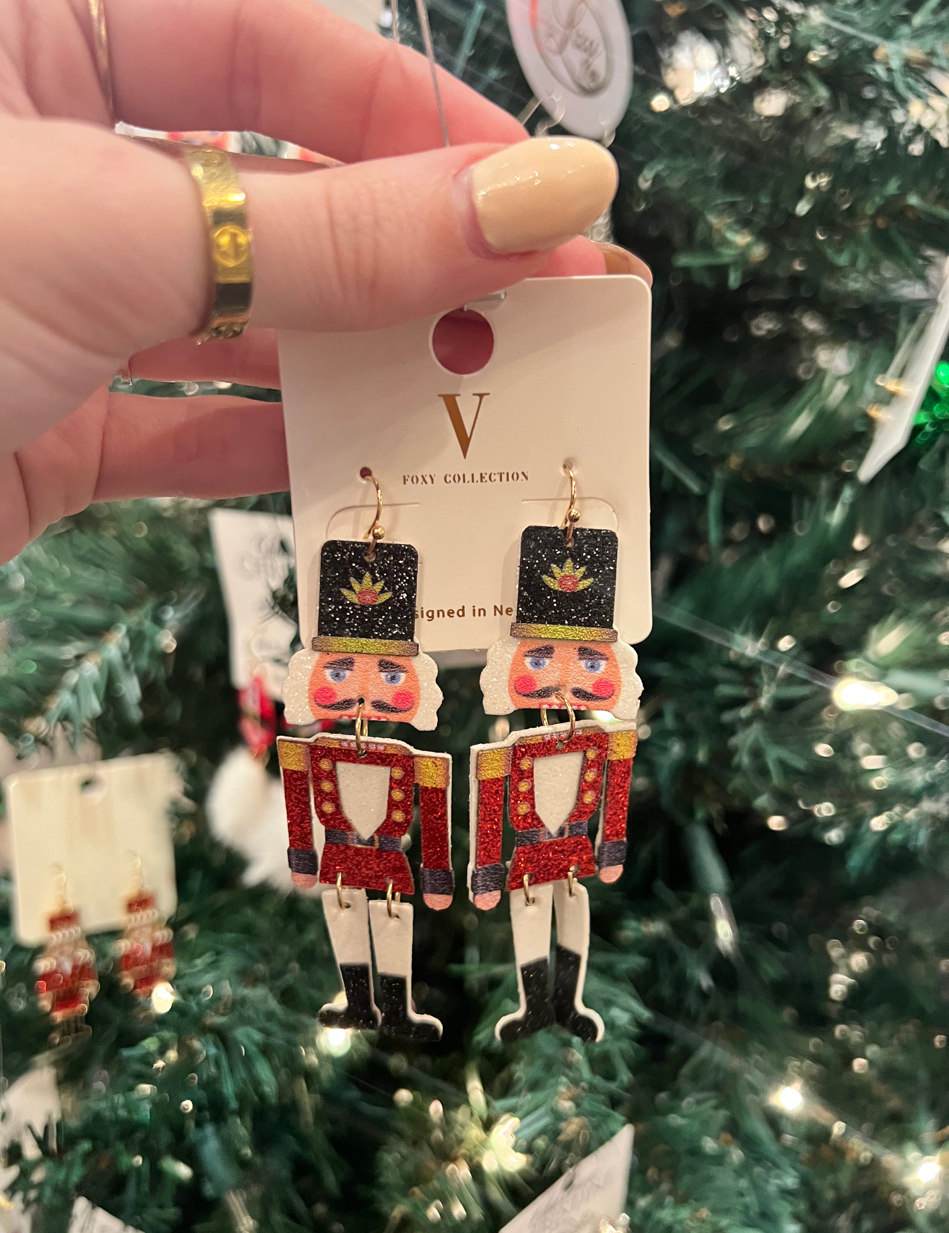 Foam Toy Soldier Earrings